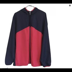 Starter Sz Large 42 44 Windbreaker Hooded Jacket